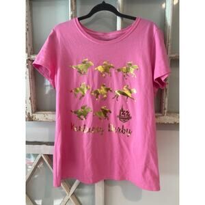 Kentucky Derby size XL pink tee t-shirt